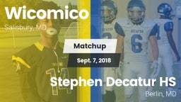 Matchup: Wicomico vs. Stephen Decatur HS 2018