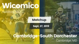 Matchup: Wicomico vs. Cambridge-South Dorchester  2019