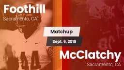 Matchup: Foothill vs. McClatchy  2019