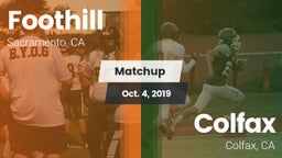 Matchup: Foothill vs. Colfax  2019