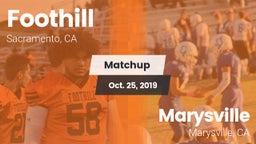 Matchup: Foothill vs. Marysville  2019