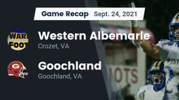 Recap: Western Albemarle  vs. Goochland  2021