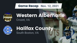 Recap: Western Albemarle  vs. Halifax County  2021