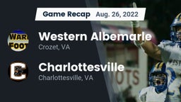 Recap: Western Albemarle  vs. Charlottesville  2022