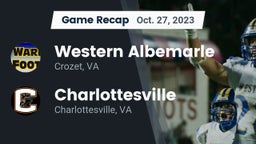 Recap: Western Albemarle  vs. Charlottesville  2023