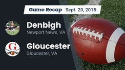 Recap: Denbigh  vs. Gloucester  2018