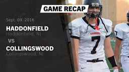 Recap: Haddonfield  vs. Collingswood  2016