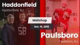 Matchup: Haddonfield vs. Paulsboro  2016