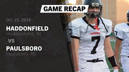 Recap: Haddonfield  vs. Paulsboro  2016