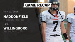 Recap: Haddonfield  vs. WILLINGBORO  2016