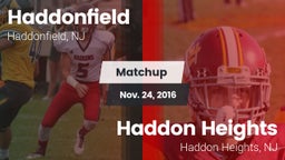 Matchup: Haddonfield vs. Haddon Heights  2016