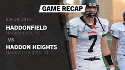 Recap: Haddonfield  vs. Haddon Heights  2016