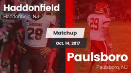 Matchup: Haddonfield vs. Paulsboro  2017