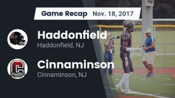 Recap: Haddonfield  vs. Cinnaminson  2017
