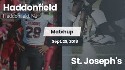 Matchup: Haddonfield vs. St. Joseph's 2018