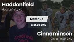 Matchup: Haddonfield vs. Cinnaminson  2019