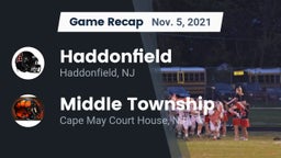 Recap: Haddonfield  vs. Middle Township  2021