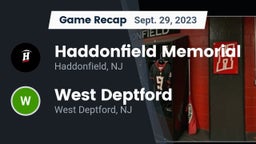Recap: Haddonfield Memorial  vs. West Deptford  2023