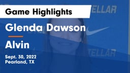 Glenda Dawson  vs Alvin  Game Highlights - Sept. 30, 2022