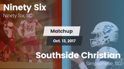 Matchup: Ninety Six vs. Southside Christian  2017