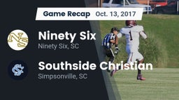 Recap: Ninety Six  vs. Southside Christian  2017