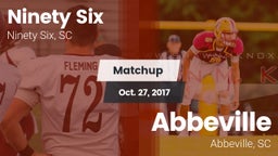 Matchup: Ninety Six vs. Abbeville  2017