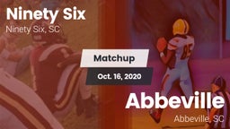 Matchup: Ninety Six vs. Abbeville  2020