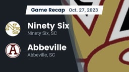 Recap: Ninety Six  vs. Abbeville  2023