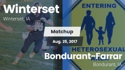 Matchup: Winterset vs. Bondurant-Farrar  2017