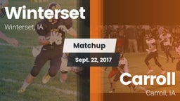 Matchup: Winterset vs. Carroll  2017