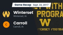 Recap: Winterset  vs. Carroll  2017