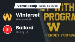 Recap: Winterset  vs. Ballard  2018