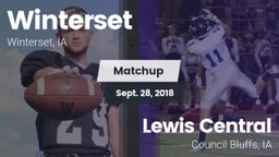 Matchup: Winterset vs. Lewis Central  2018