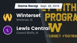 Recap: Winterset  vs. Lewis Central  2018