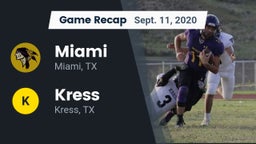 Recap: Miami  vs. Kress  2020