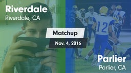 Matchup: Riverdale vs. Parlier  2016