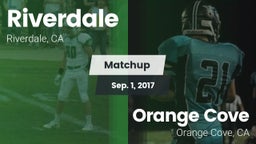 Matchup: Riverdale vs. Orange Cove  2017