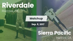 Matchup: Riverdale vs. Sierra Pacific  2017