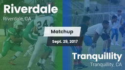 Matchup: Riverdale vs. Tranquillity  2017