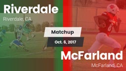 Matchup: Riverdale vs. McFarland  2017
