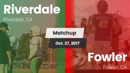 Matchup: Riverdale vs. Fowler  2017