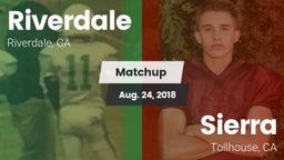 Matchup: Riverdale vs. Sierra  2018