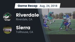 Recap: Riverdale  vs. Sierra  2018