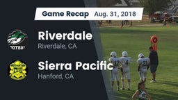 Recap: Riverdale  vs. Sierra Pacific  2018