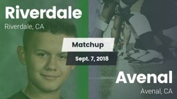 Matchup: Riverdale vs. Avenal  2018