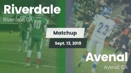 Matchup: Riverdale vs. Avenal  2019