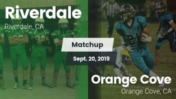 Matchup: Riverdale vs. Orange Cove  2019