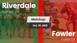 Matchup: Riverdale vs. Fowler  2019