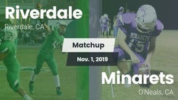 Matchup: Riverdale vs. Minarets  2019
