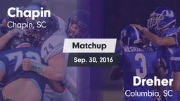 Matchup: Chapin vs. Dreher  2016